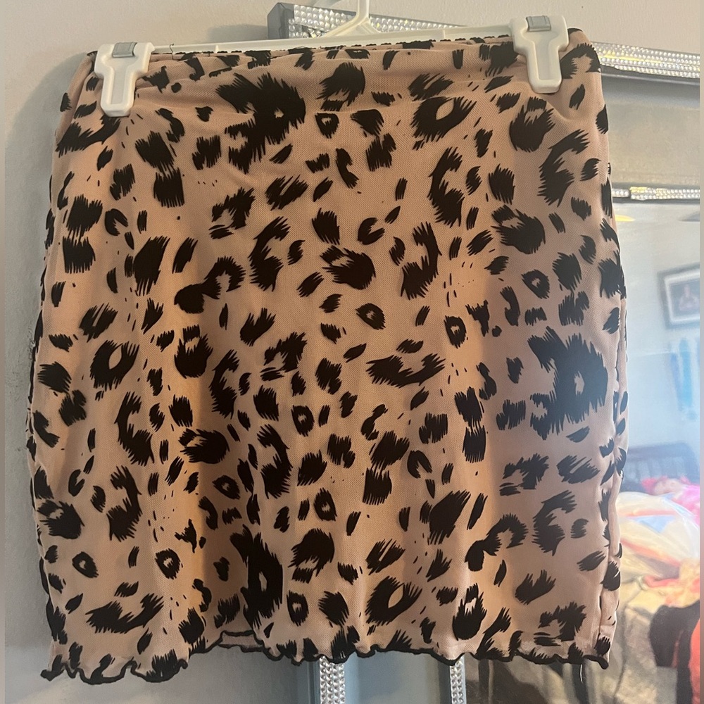 Cheetah A-Line Skirt